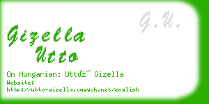 gizella utto business card